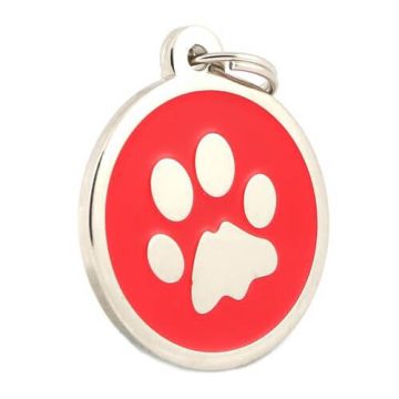 Placa identificativa para Perros rojo - 2066