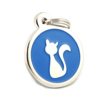 Chapa identificativa para Gatos azul - 2059